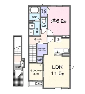 ドルミオークスⅢ【2階】の間取り