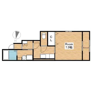 サンライズ オアシス【1階】の間取り