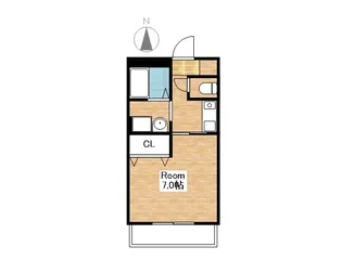 ベルテンポ2号館【3階】の間取り