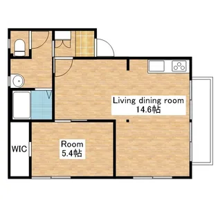 湖畔ハイツ【201号室】の間取り