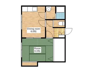 滋賀県長浜市木之本町木之本【アパート】の間取り