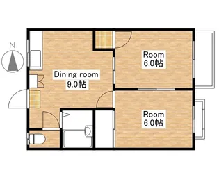 ミンミンハイツ【101号室】の間取り
