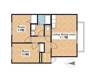 ミレニアムⅩ【101号室】の間取り