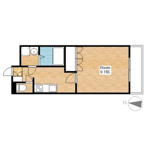 滋賀県長浜市神照町【マンション】の間取り