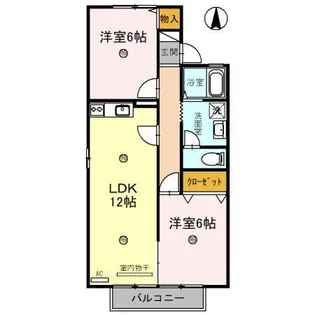 フローラ【205号室】の間取り