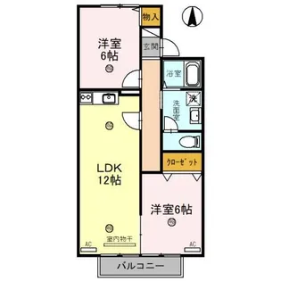 フローラ【2階】の間取り