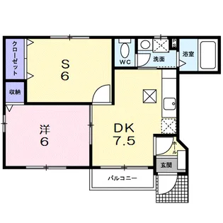 フォレストパーク・伍番館【1階】の間取り