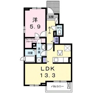 フラワー・レイ【1階】の間取り