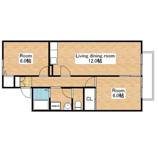 フローラ【201号室】の間取り