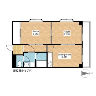 アイビーコート神照【201号室】の間取り