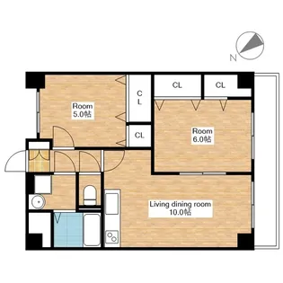 リファインドパレス【4階】の間取り