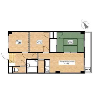 ダーリングⅢ【2階】の間取り