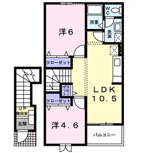 ミニヨンA【2階】の間取り
