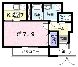 アン ソレイエ Ⅱ【1階】の間取り