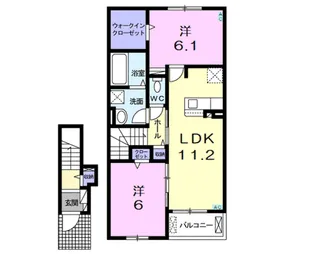 グレイスコート【2階】の間取り