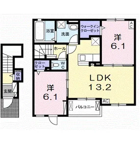 サン ルーラルⅣ【2階】の間取り