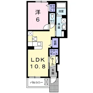モンテ グランデ Ⅱ【1階】の間取り