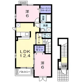 ジェルメ フルール【2階】の間取り