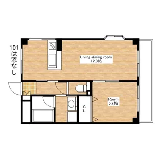 apartment417【4階】の間取り