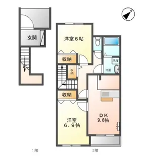 Green Park【2階】の間取り