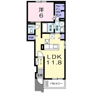 パラシオⅡ【1階】の間取り