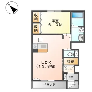 メゾン・ティエード【1階】の間取り