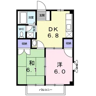 エクセルカーサ【2階】の間取り