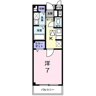 パインビレッジ56【1階】の間取り