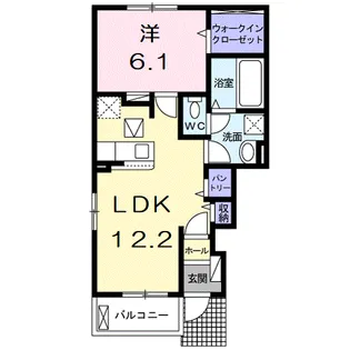 フェールシュバル【1階】の間取り