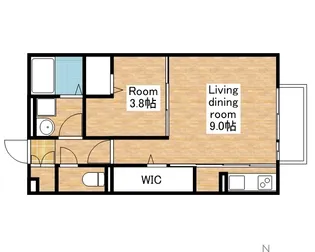 滋賀県近江八幡市出町【アパート】の間取り