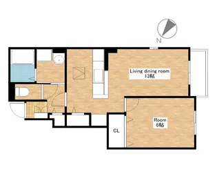 滋賀県野洲市西河原【アパート】の間取り