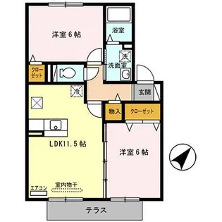 セジュールアースマーシⅣ【1階】の間取り