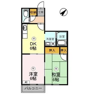 セジュールYA【1階】の間取り