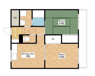 滋賀県野洲市久野部【マンション】の間取り