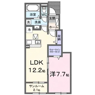 レアル【1階】の間取り