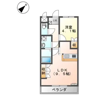レジデンス コモド【2階】の間取り
