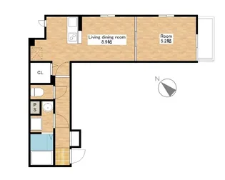 滋賀県近江八幡市鷹飼町【アパート】の間取り