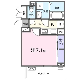 ファビュラス M【2階】の間取り