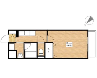 パークテラス白鳥【3階】の間取り