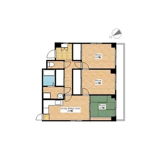 レナジア近江八幡【6階】の間取り