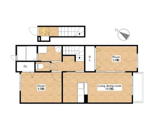 滋賀県近江八幡市長福寺町【アパート】の間取り