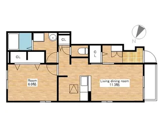 滋賀県蒲生郡竜王町大字小口【アパート】の間取り