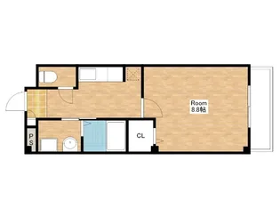 滋賀県野洲市小篠原【アパート】の間取り