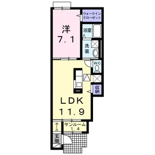雅楽【1階】の間取り