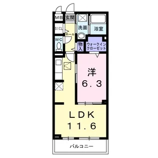 ルーチェ【1階】の間取り