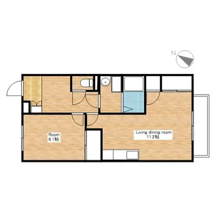 滋賀県近江八幡市土田町【マンション】の間取り