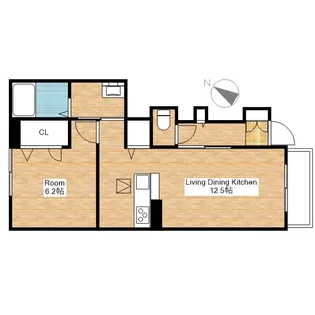 滋賀県近江八幡市加茂町【アパート】の間取り