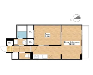 滋賀県近江八幡市鷹飼町北1丁目【アパート】の間取り