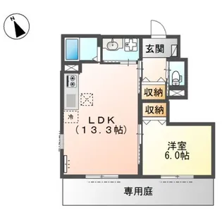 アリビオ【1階】の間取り