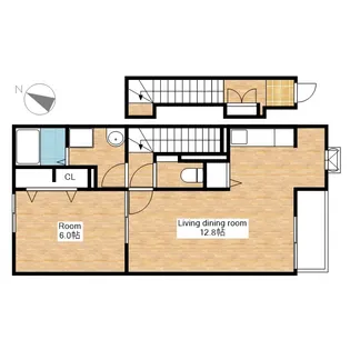 滋賀県近江八幡市安土町下豊浦【アパート】の間取り